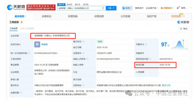 49.6億投資啟動(dòng)！寶鋼股份新公司正式成立